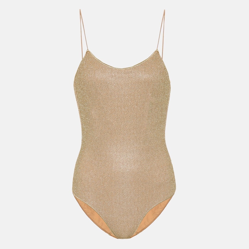 Oseree One-Piece Swimsuit in Gold